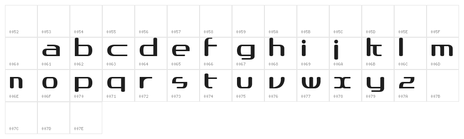 asos19101357 Character Map