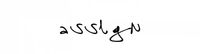 assign  Frei Schriftart Herunterladen
