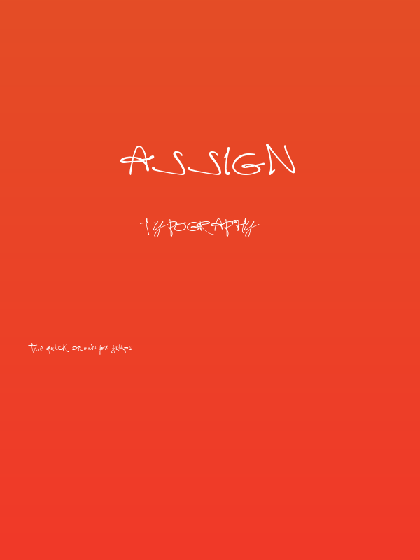 assign Poster