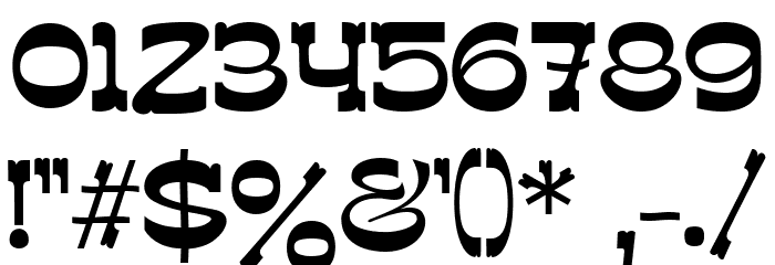 assox Regular Font OTHER CHARS