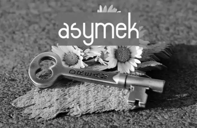 asymek Font examples