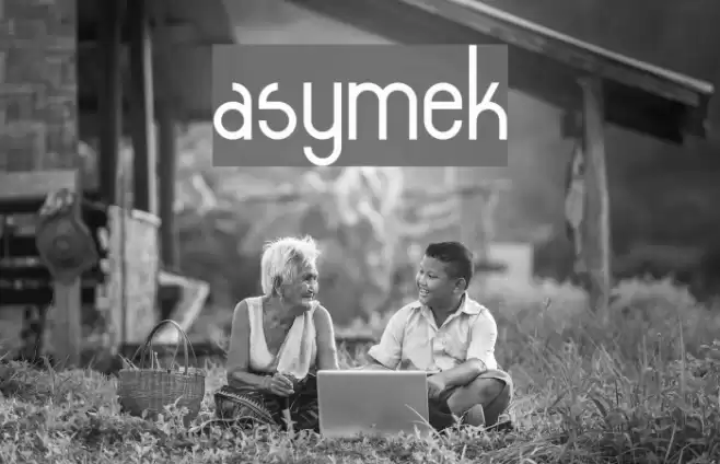 asymek Font examples