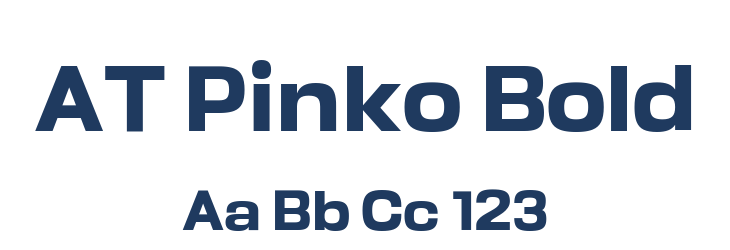 AT Pinko Bold Font Preview