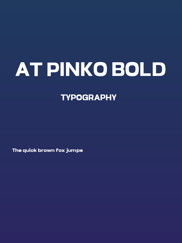 AT Pinko Bold Poster
