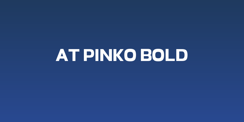AT Pinko Bold Social Header