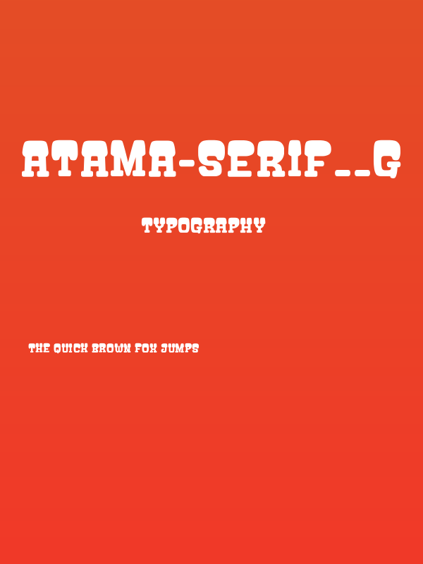 ATAMA-SERIF__G Poster
