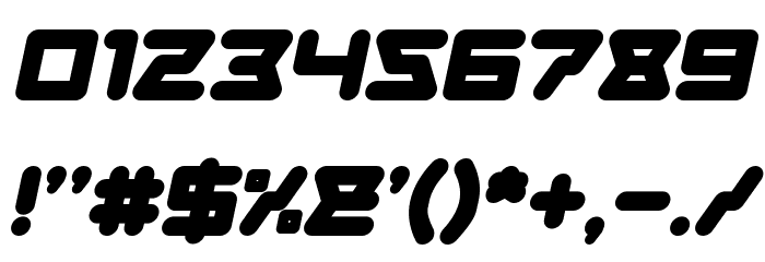 ATHLETIC Bold Italic Font OTHER CHARS
