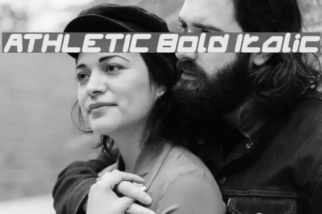 ATHLETIC Bold Italic Font examples