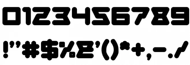 ATHLETIC Bold Font OTHER CHARS