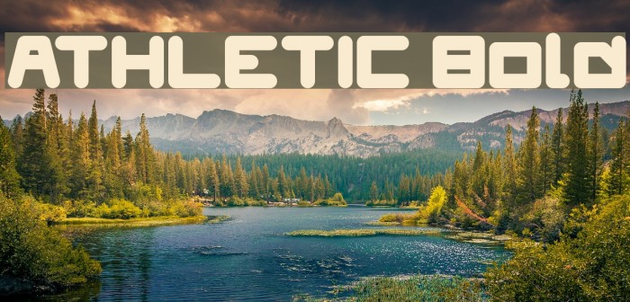 ATHLETIC Bold Font examples