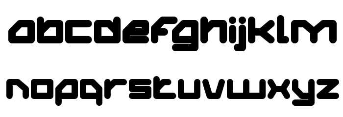 ATHLETIC Bold Font LOWERCASE