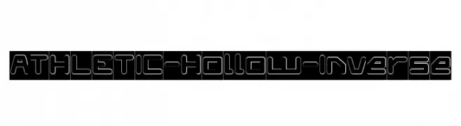 ATHLETIC-Hollow-Inverse  Frei Schriftart Herunterladen