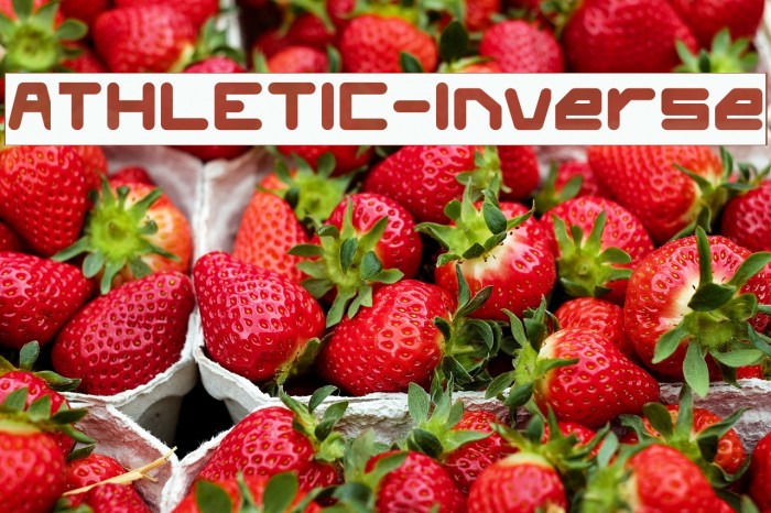 ATHLETIC-Inverse Font examples
