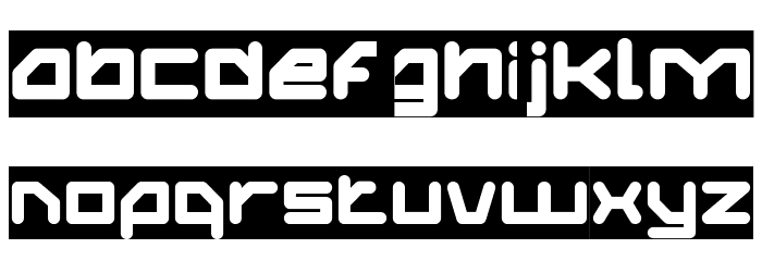 ATHLETIC-Inverse Font LOWERCASE