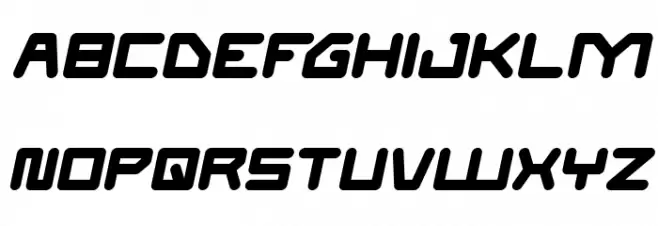ATHLETIC Italic Schriftart Groß