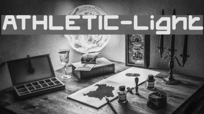 ATHLETIC-Light Font examples