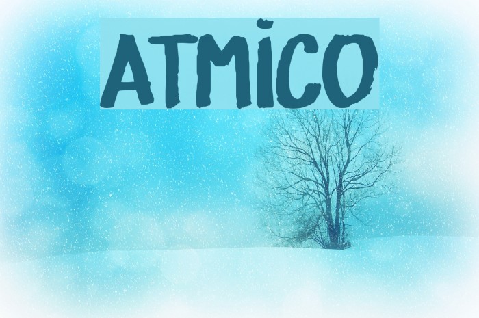 ATÔMICO Font examples