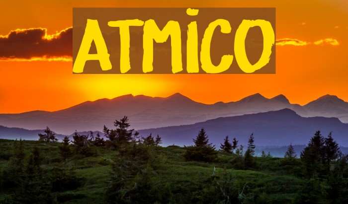 ATÔMICO Font examples
