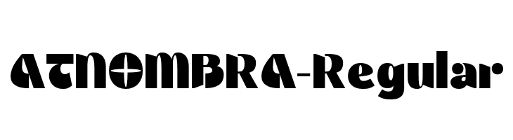 ATNOMBRA-Regular  font caratteri gratis