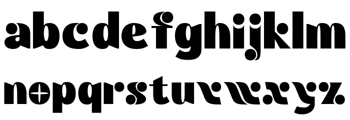 ATNOMBRA-Regular Font LOWERCASE