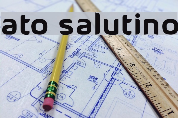 ATO Salutino Font examples