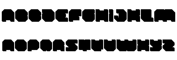 ATRON*BLOCK*FILL Font LOWERCASE
