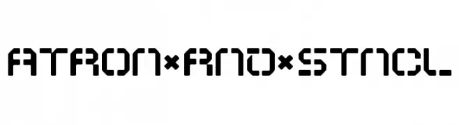 ATRON*RND*STNCL  baixar fontes gratis