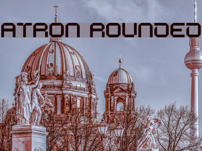 ATRON Rounded Font examples