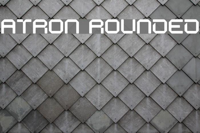 ATRON Rounded Font examples