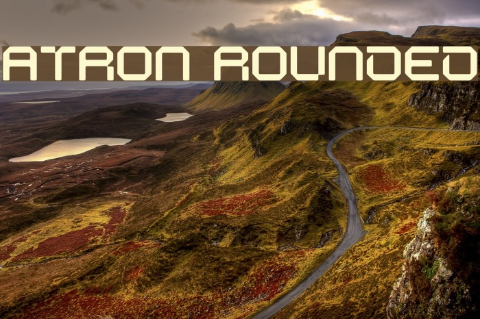 ATRON Rounded Font examples