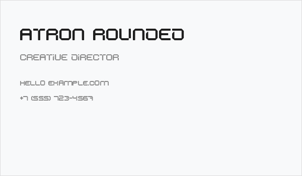 ATRON Rounded Business Card