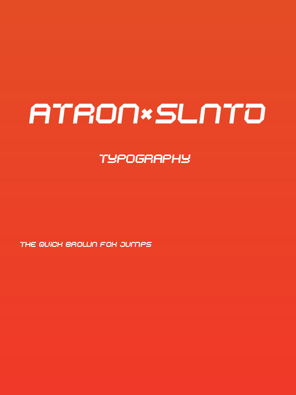 ATRON*SLNTD Poster