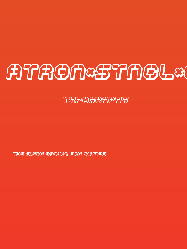 ATRON*STNCL*BLK*SLNTD Poster