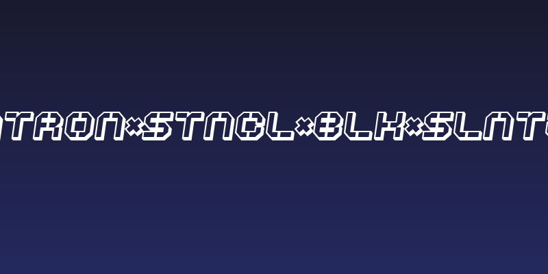 ATRON*STNCL*BLK*SLNTD Social Header
