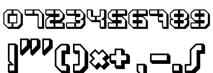 ATRON*STNCL*BLK Font OTHER CHARS