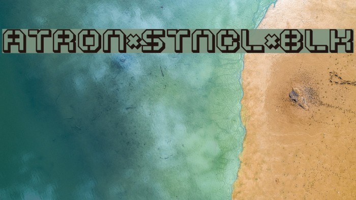 ATRON*STNCL*BLK Font examples