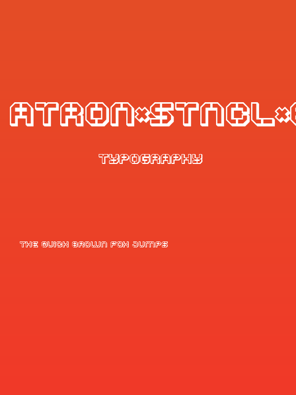 ATRON*STNCL*BLK Poster