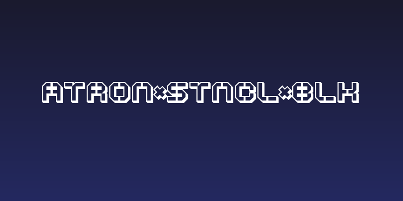 ATRON*STNCL*BLK Social Header