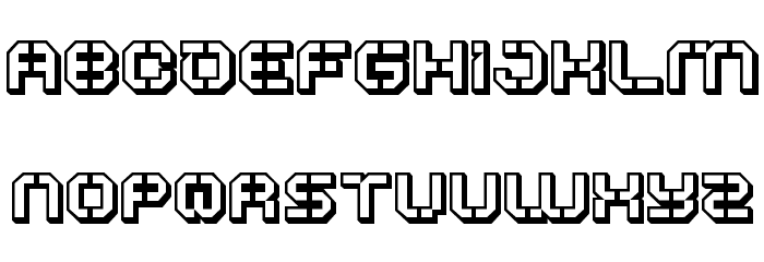 ATRON*STNCL*BLK Font LOWERCASE