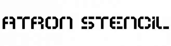 ATRON Stencil  baixar fontes gratis