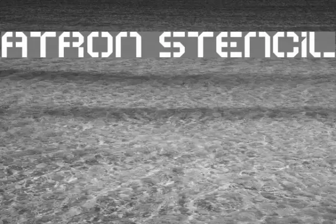 ATRON Stencil Font examples