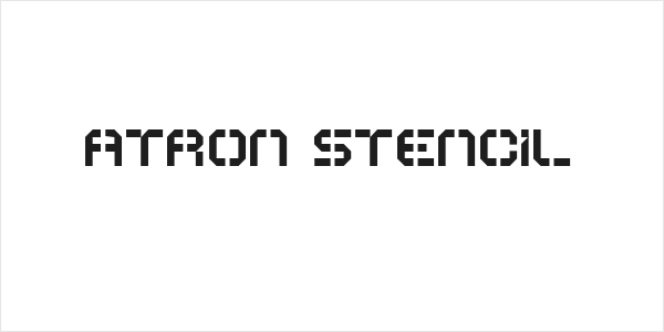 ATRON Stencil Logo