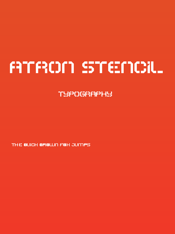 ATRON Stencil Poster