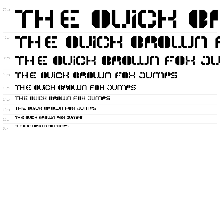 ATRON Stencil Waterfall