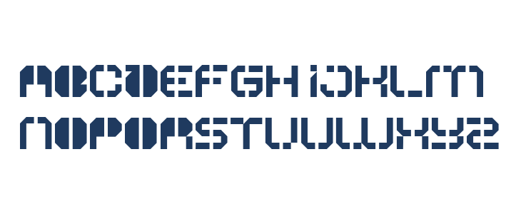 ATRON Stencil Lowercase