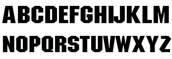 ATROX normal Font LOWERCASE