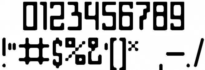 ATeam Font OTHER CHARS