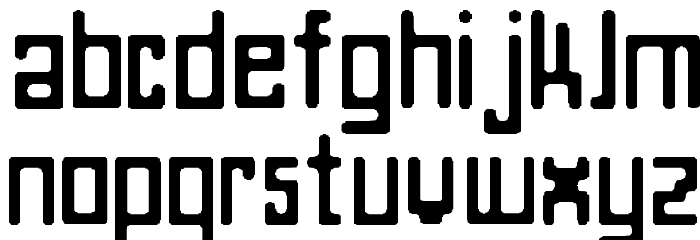 ATeam Font LOWERCASE