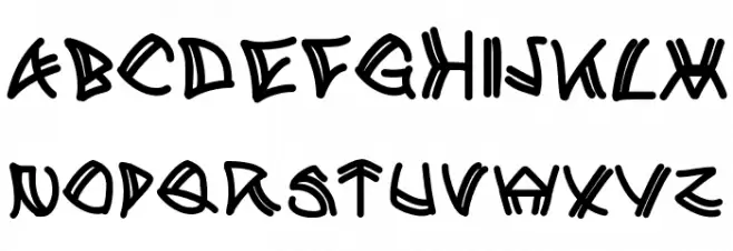 ATribeofAclems Шрифта ВЕРХНИЙ