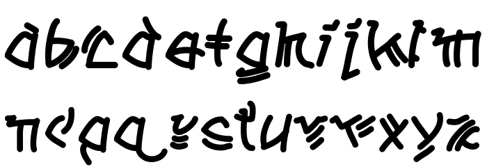 ATribeofAclems Font LOWERCASE